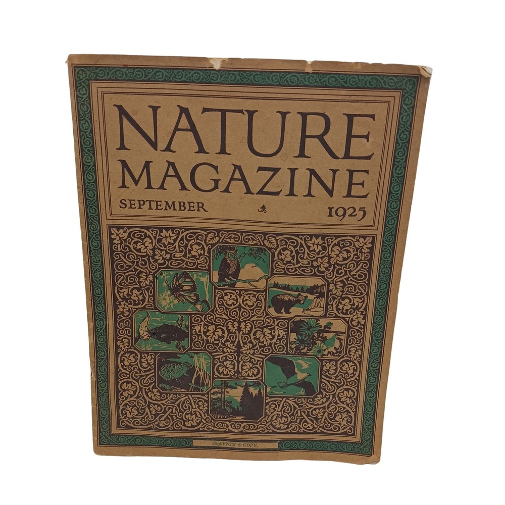 Antique Nature Magazine September 1925 Miss Print Animals Wildlife Ephemera